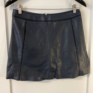 Navy/black skirt with black stripes and pockets